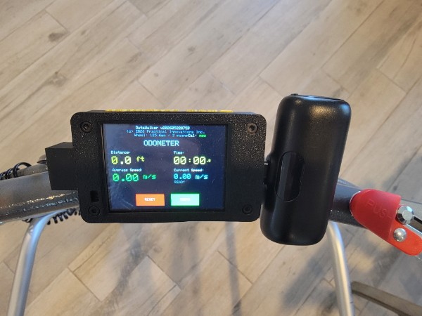 Data Walker OLED display showing odometer screen